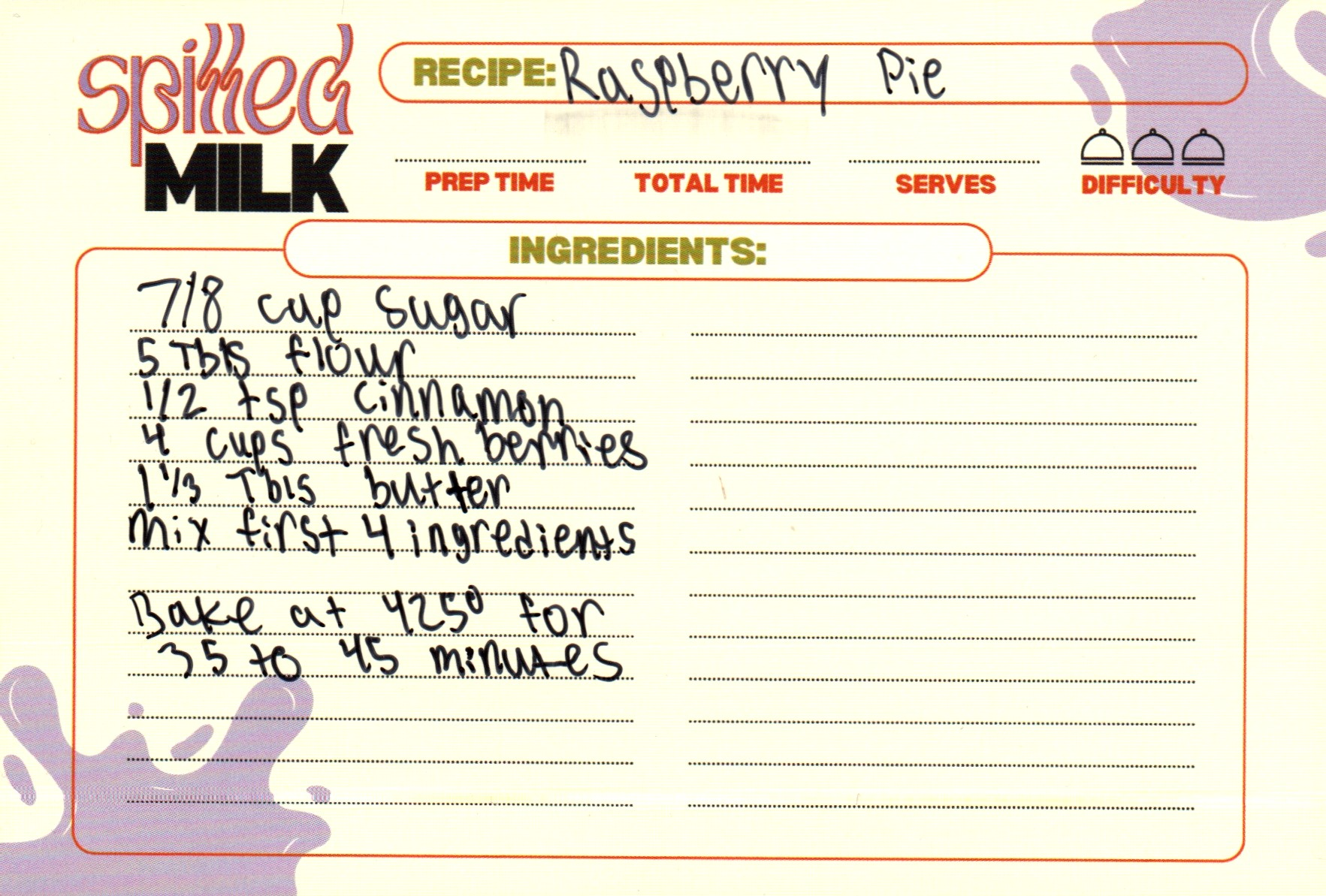 raspberry pie front contributed by Sha / Marcia Deigel 