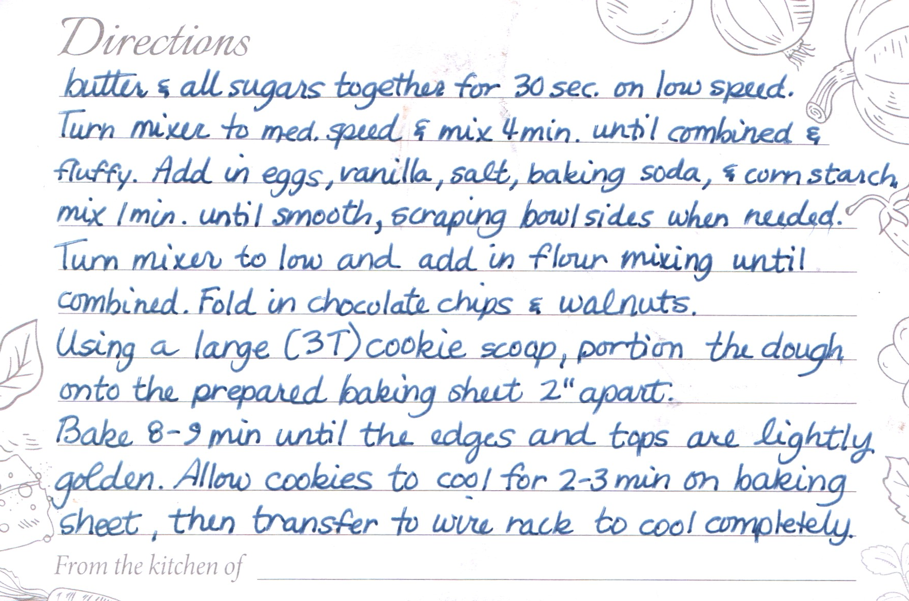 chocolate chip walnut cookies back