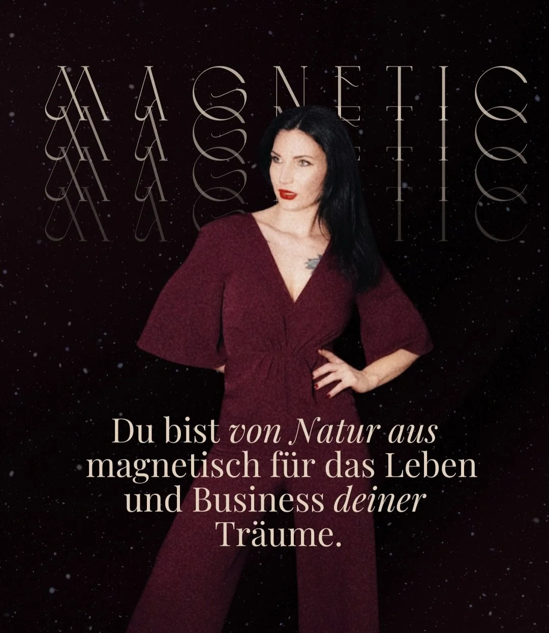 Die meisten Frauen wissen nicht, dass sie in ihrem nat&uuml;rlichen Ursprung ein Magnet sind. F&uuml;r ihre Tr&auml;ume. Beziehungen. F&uuml;r ein Leben, das ihren sch&ouml;nsten Visionen entspricht.

&zwnj;Sie suchen nach L&ouml;sungen, Strategien, 