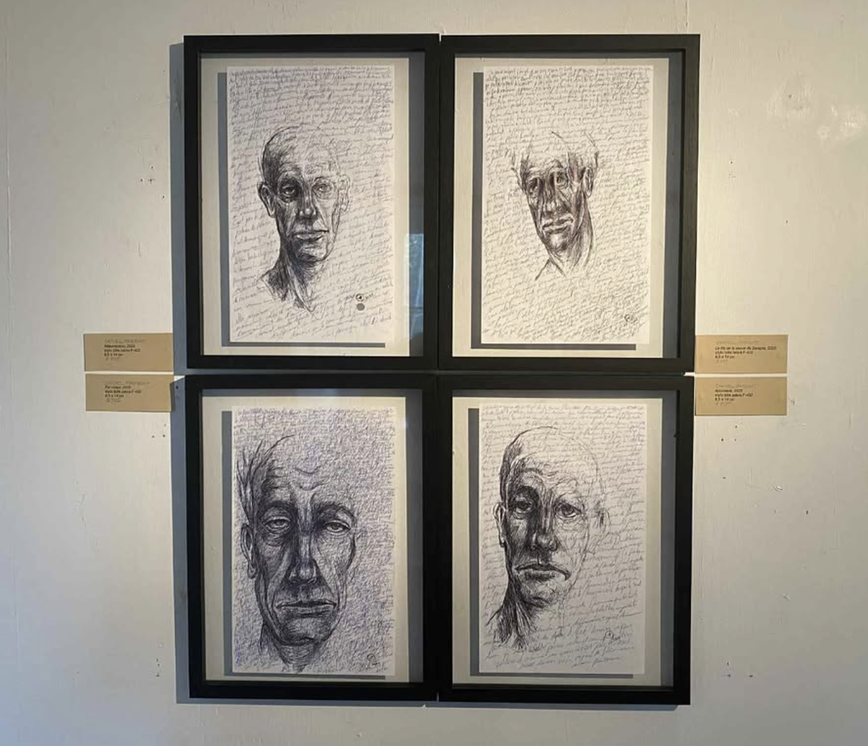 Daniel Parent exposition portraits dessins