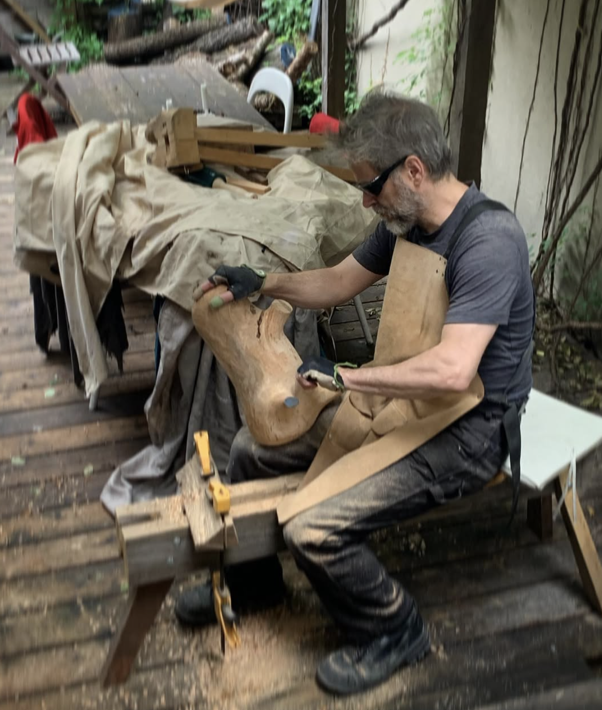 Sculpture bois Daniel Parent