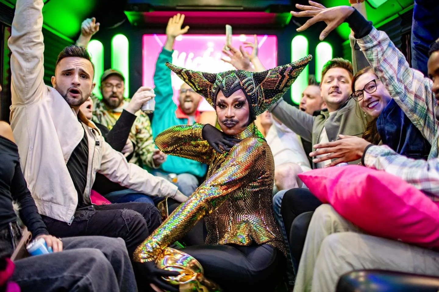 Detroit, are you ready to SERVE? 🖤 ✨

This isn&rsquo;t just a party bus &mdash; it&rsquo;s a full drag show on wheels. Join us MAR 21 &amp; 22 starting at @detroit_shipping! 

💄 @aviously_asio 
📸 @themattesons 

#Detroit #Drag #Michigan #DragShow 