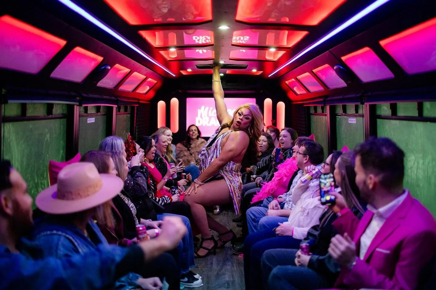 When you&rsquo;re that 🔥 bitch&hellip; and the bus becomes your runway! 

💄 @monetcaj 
📸 @themattesons 

#Lansing #Detroit #Michigan #Drag #DragShow