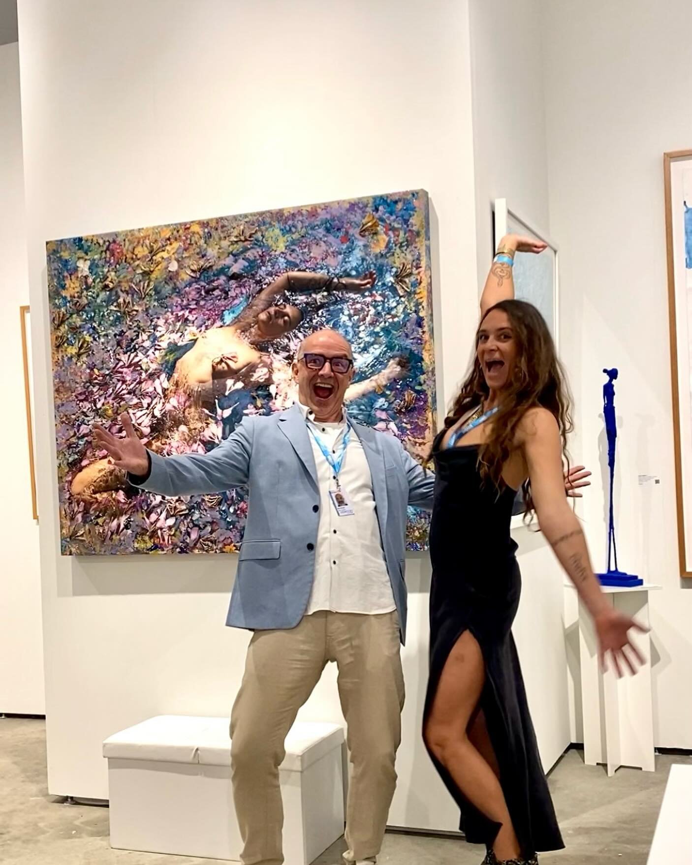 Here we go with the ever magic @elsamariekeefe exhibiting at Booth B2 Context @artmiamifairs! Come to see us! Love &amp; thanks to @insightartspace for the opportunity to collaborate. More to come @baselflo.art