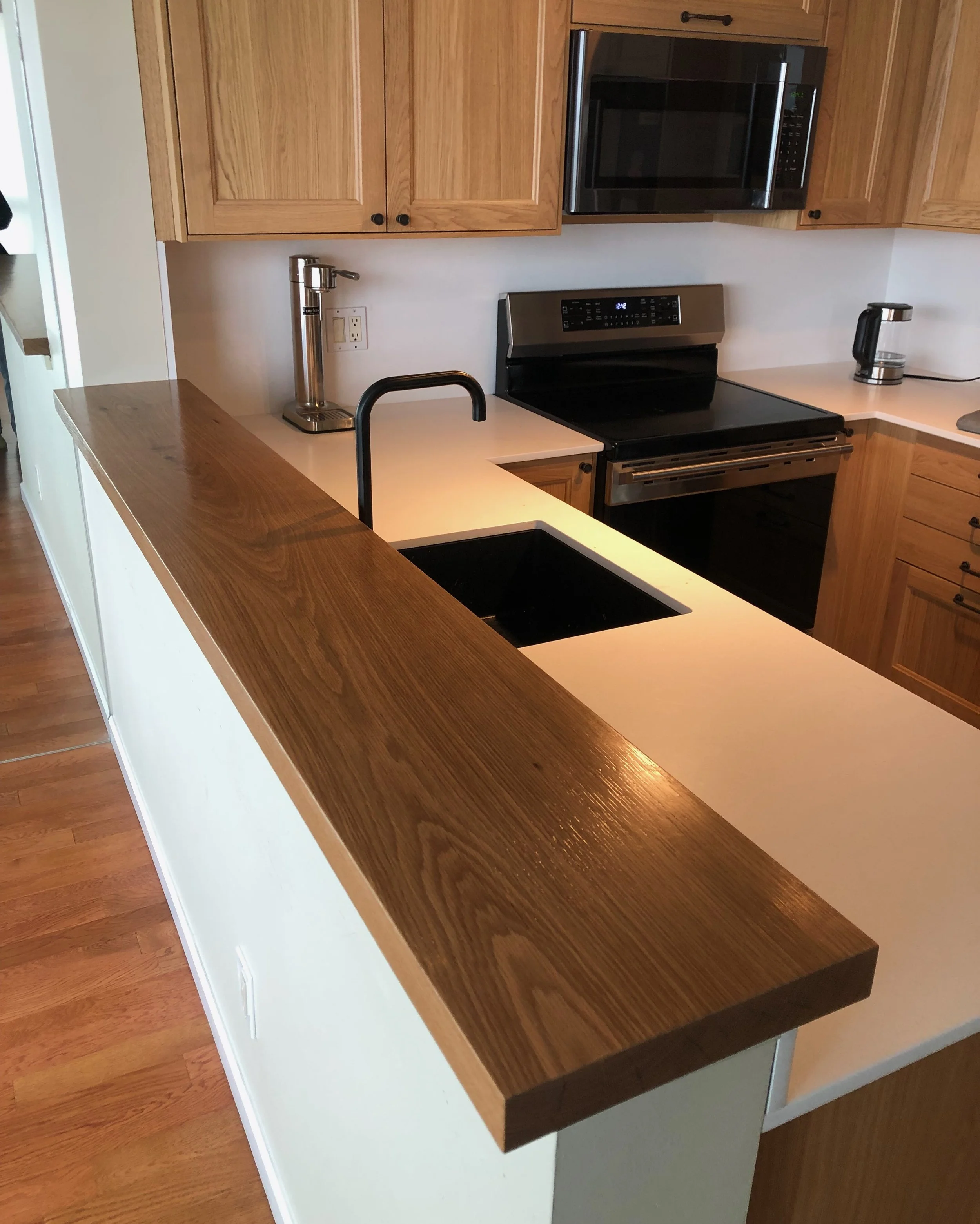 White Oak Wood Countertop 