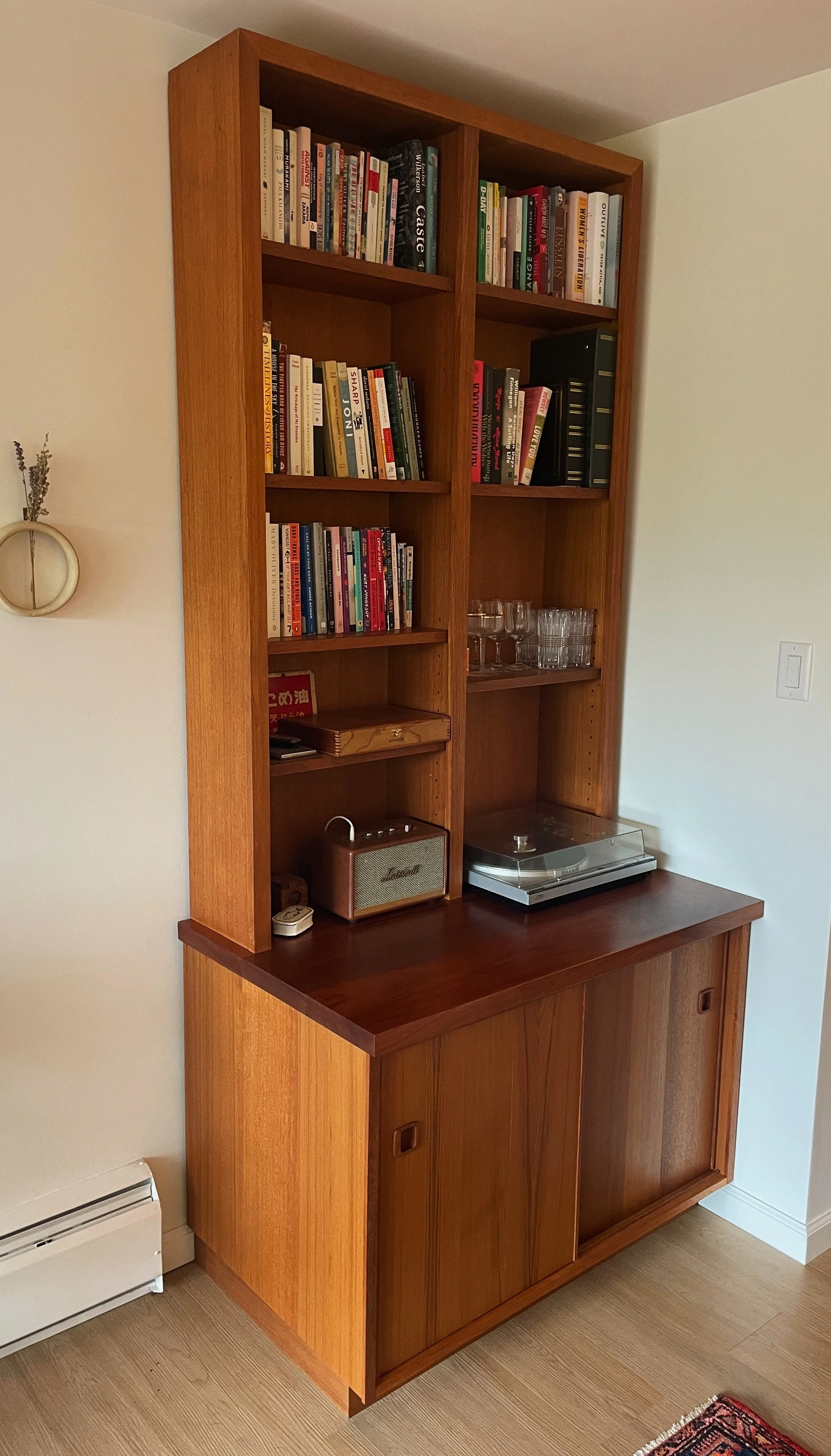 Bespoke Record Player Cabinet and Bookshelf
