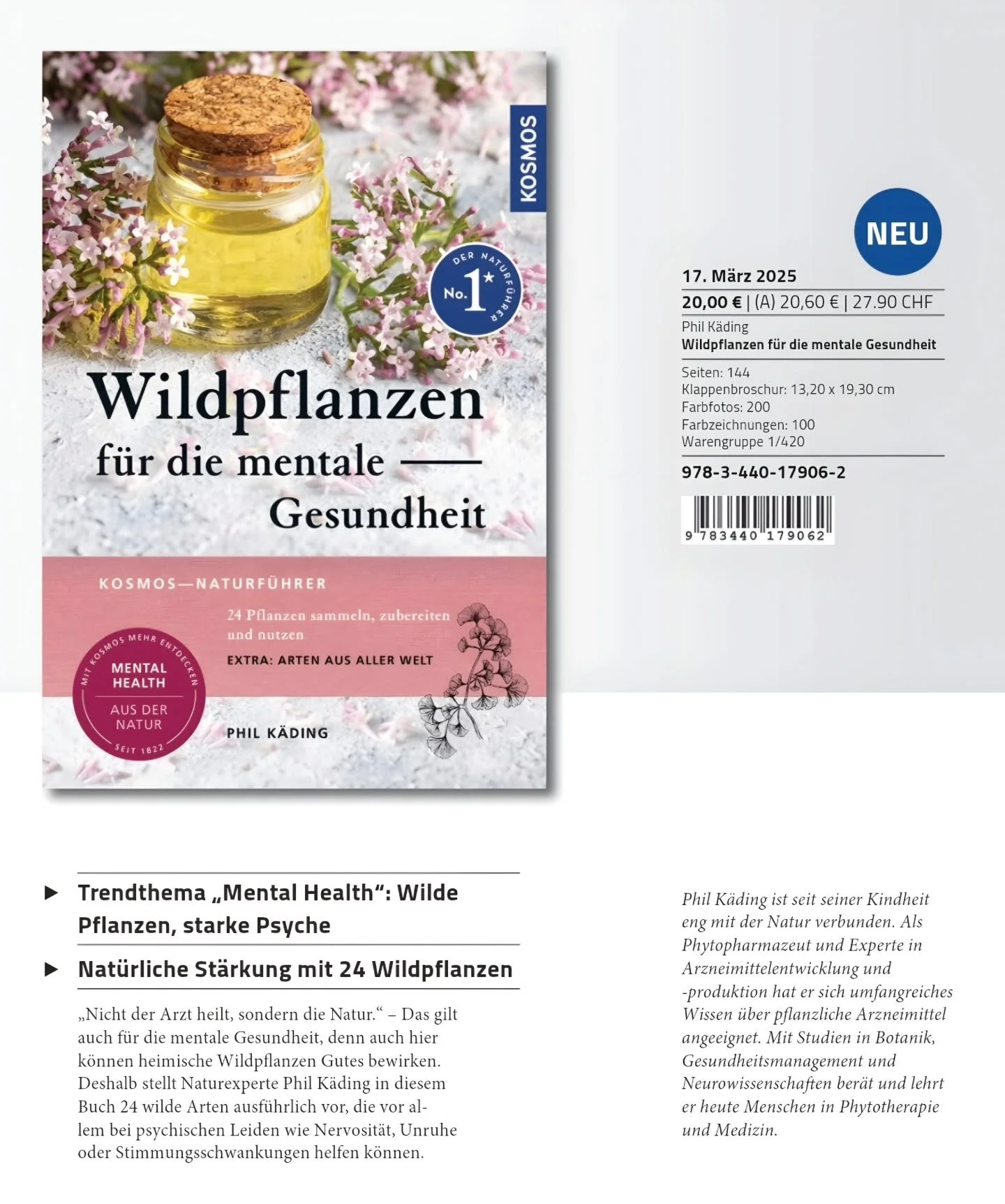Bald ist es soweit...im M&auml;rz erscheint der wissenschaftlich fundierte Naturf&uuml;hrer zu Pflanzen bei psychischen sowie neurologischen Beschwerden - in der Form einzigartig. ⚕️🌲🧠. Ein evidenzbasierter Guide f&uuml;r alle Betroffenen - und gle