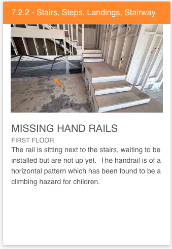 78746 zip code, missing handrail