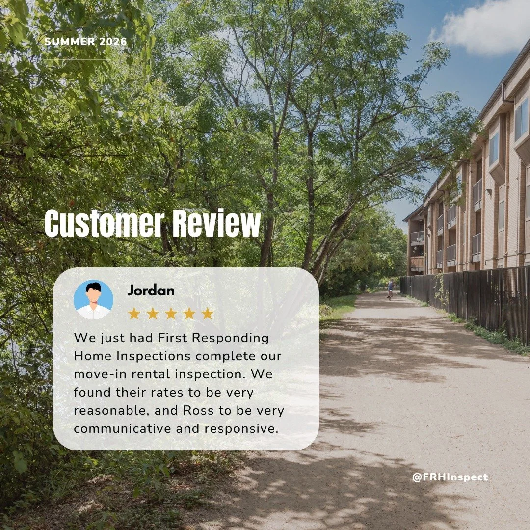 Jordan has a great place just south of the river for the coming year. And I don't just mean the neighborhood (but yes, absolutely); the inspection showed he got a solid townhouse.