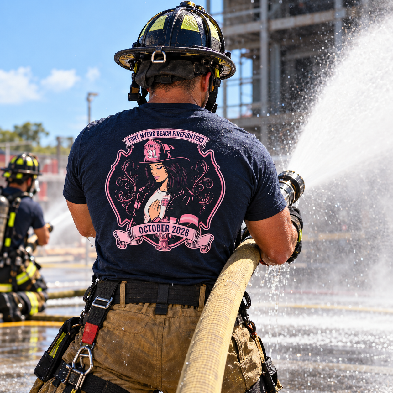Firefighter Training Amidst Water Spray.png