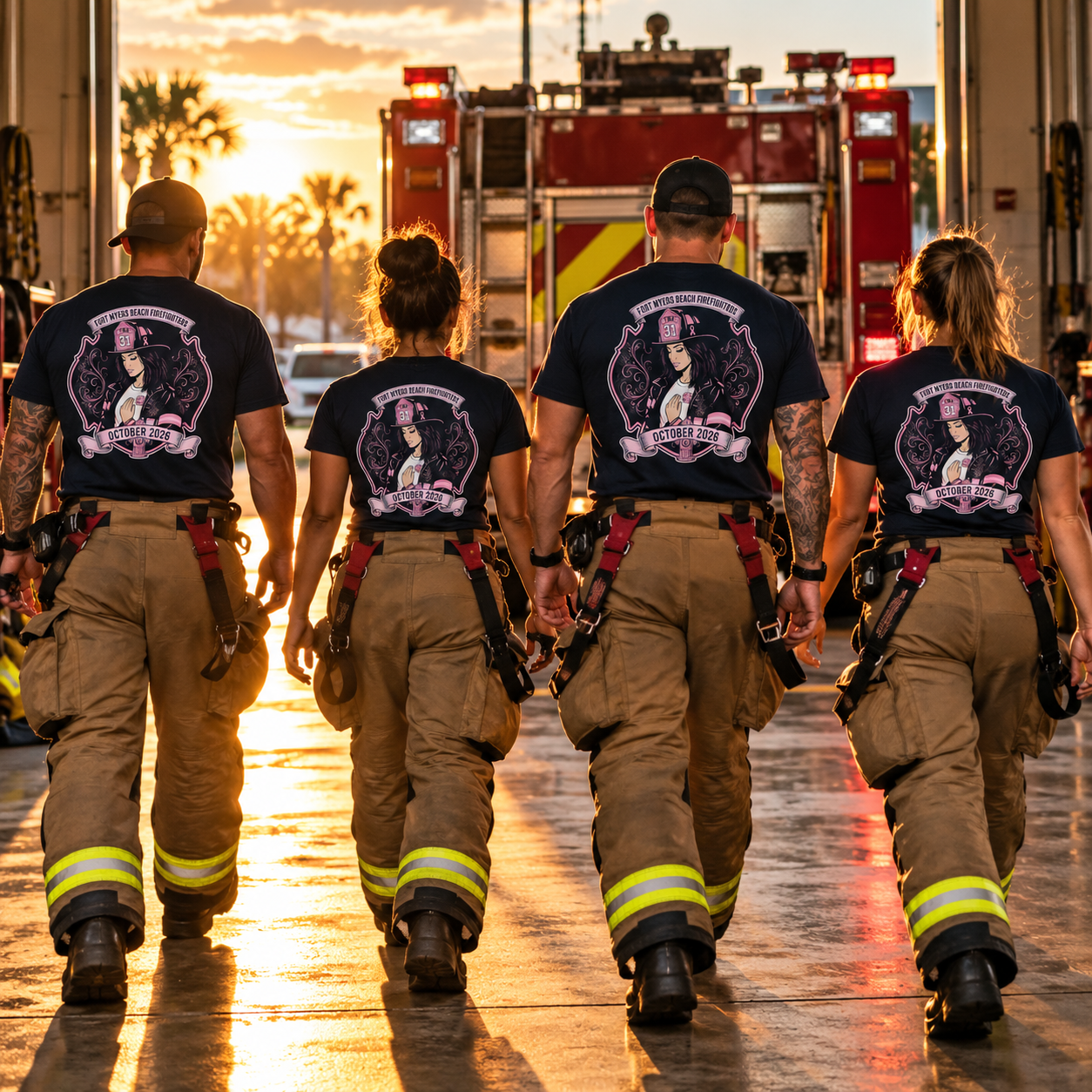 Firefighters at Sunset in the Bay.png