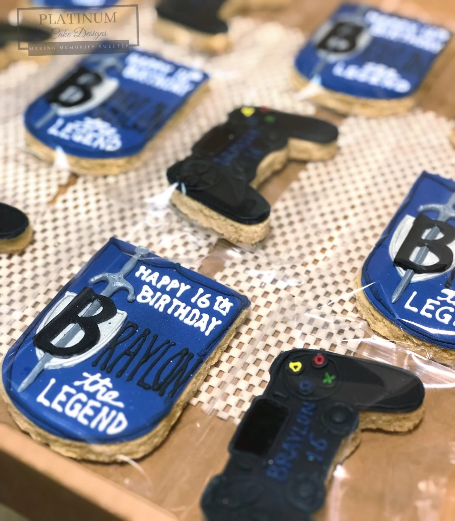 16th Birthday Video Gamer Cookie Set boxed.jpg