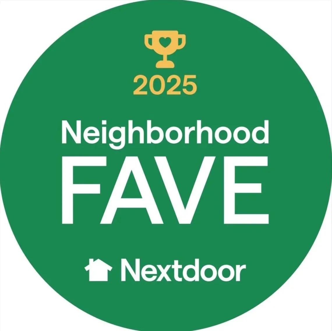 NextDoor 2025 Neighborhood Fave