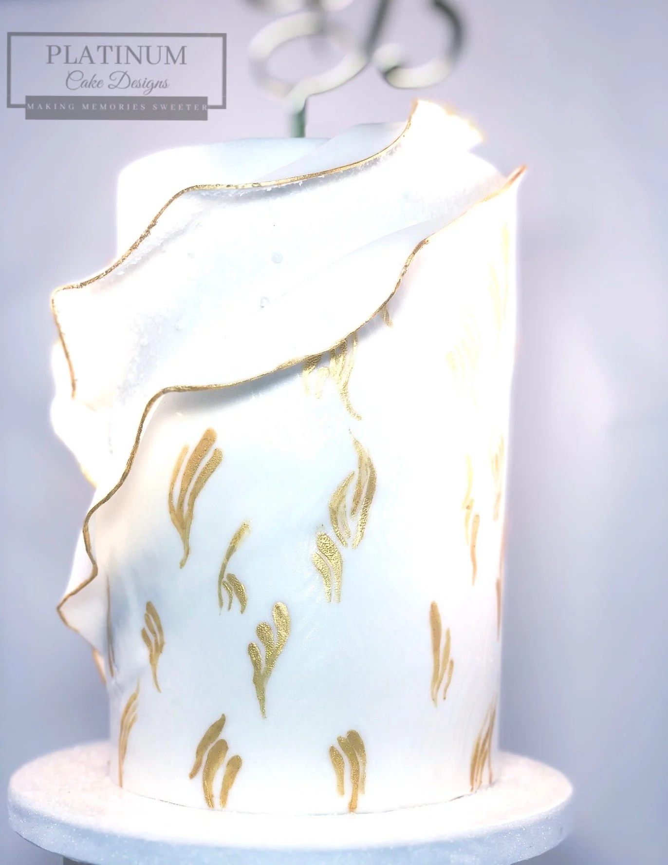 Gold Embossed Wedding Cake Bottom.jpg.JPG