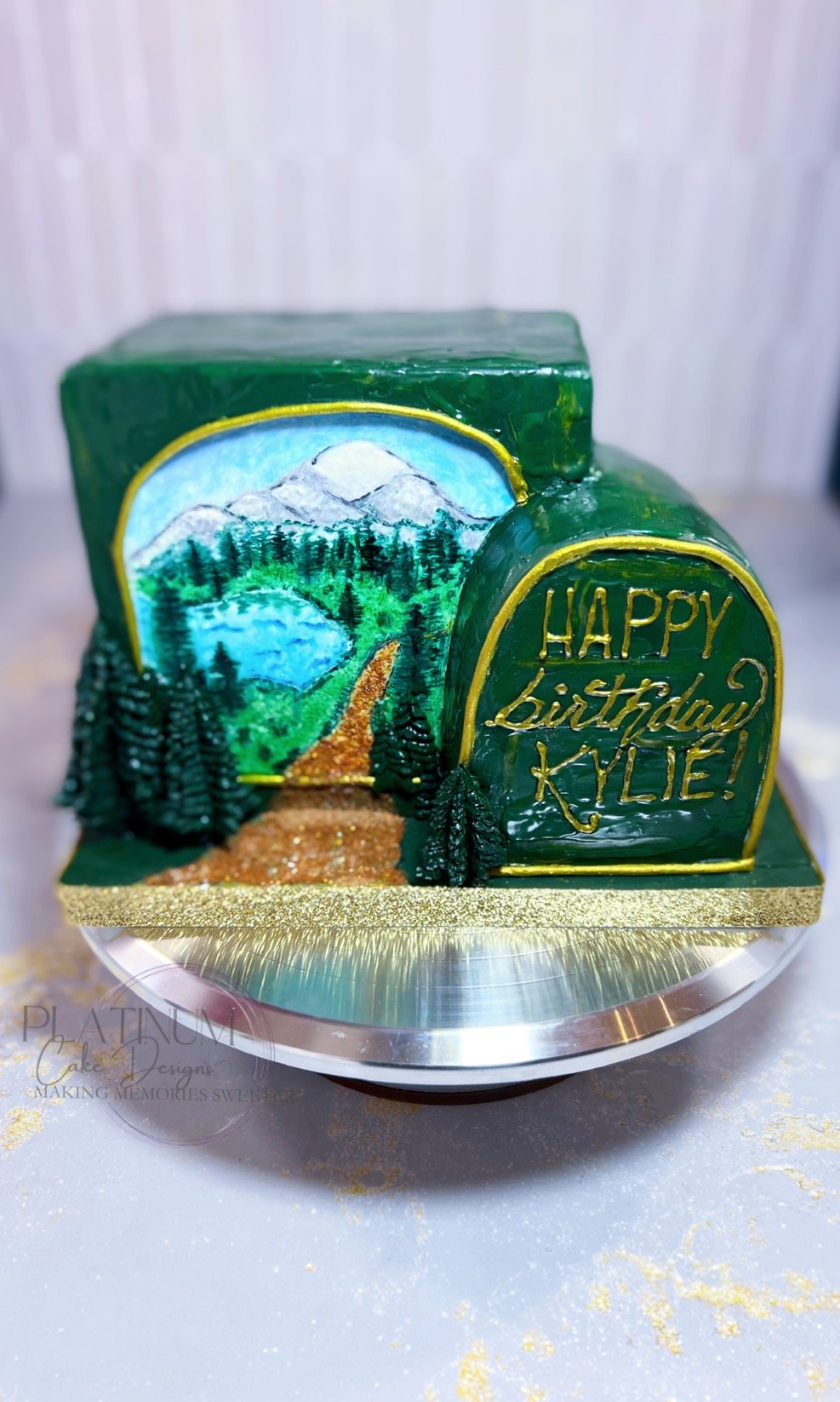 Mt Rainier Forest Arch Birthday Cake 2.jpg