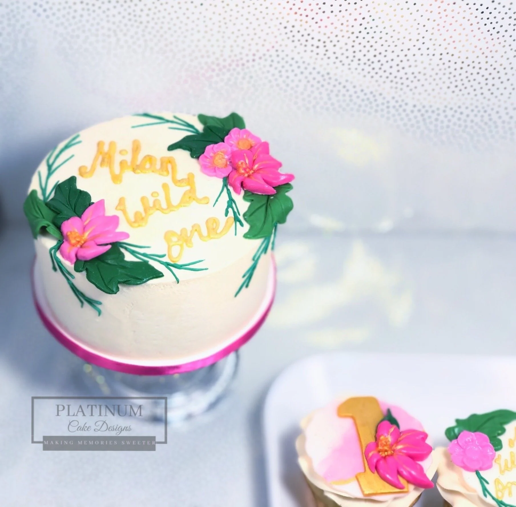 1st birthday wild one smash cake.JPG