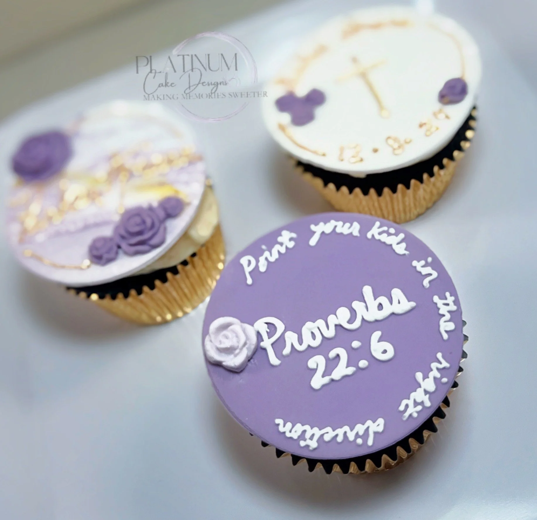 Christening Cupcakes Bible verse light purple.JPG