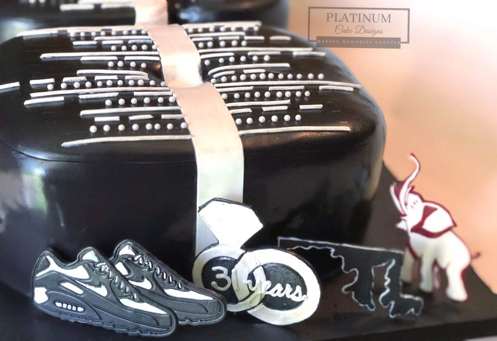 60th Sculpted birthday cake side 1.JPG