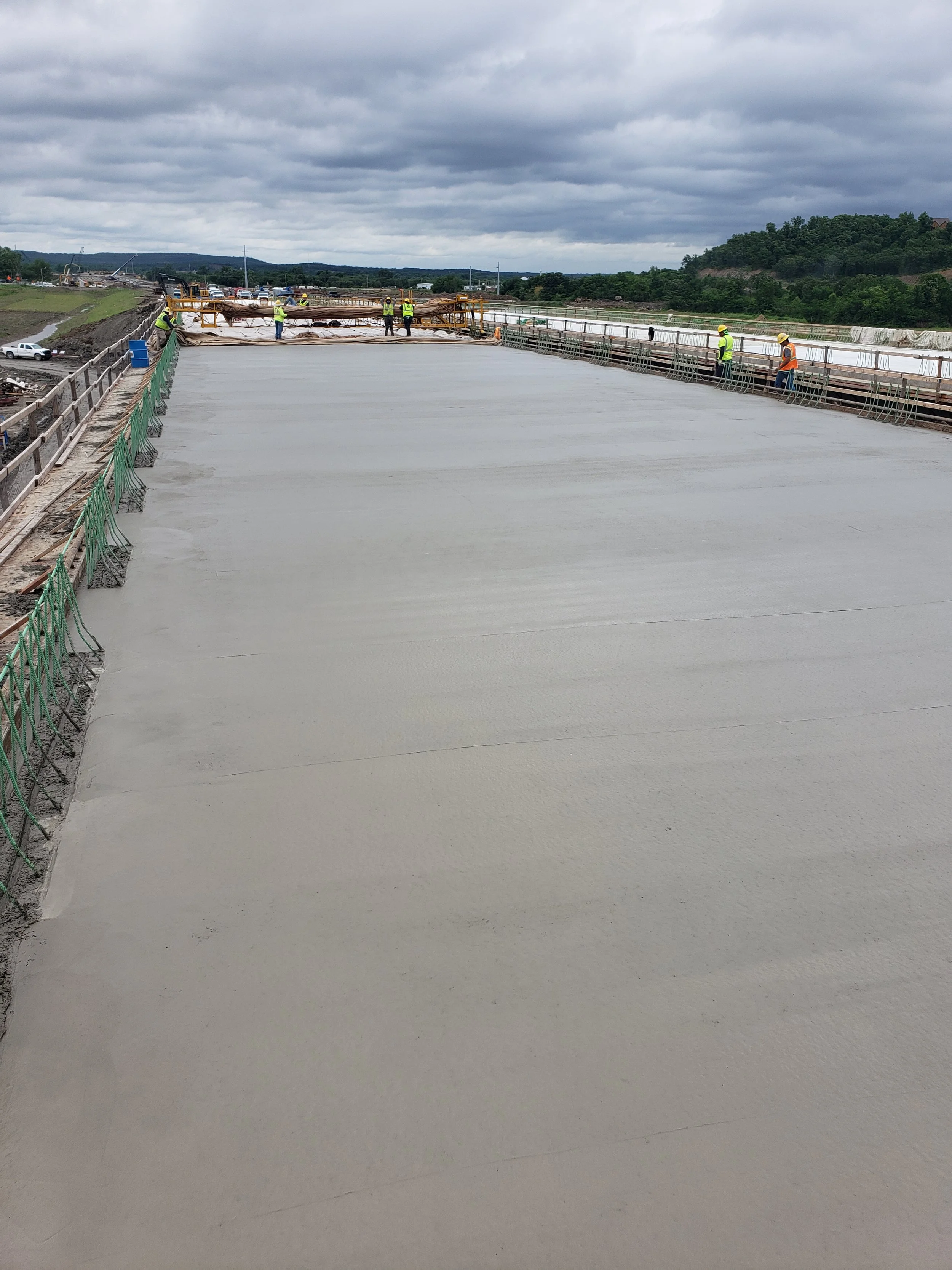 Bridge poured in Tonkawa Oklahoma