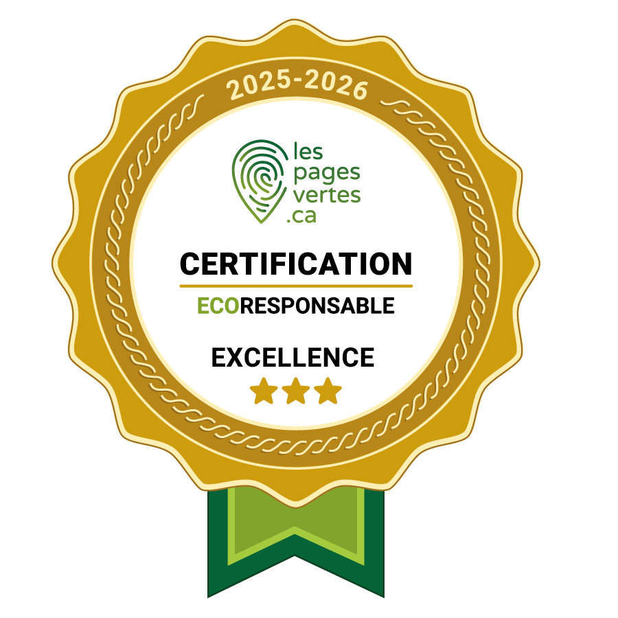 Logo Les pages vertes – Certification écoresponsable trois étoiles