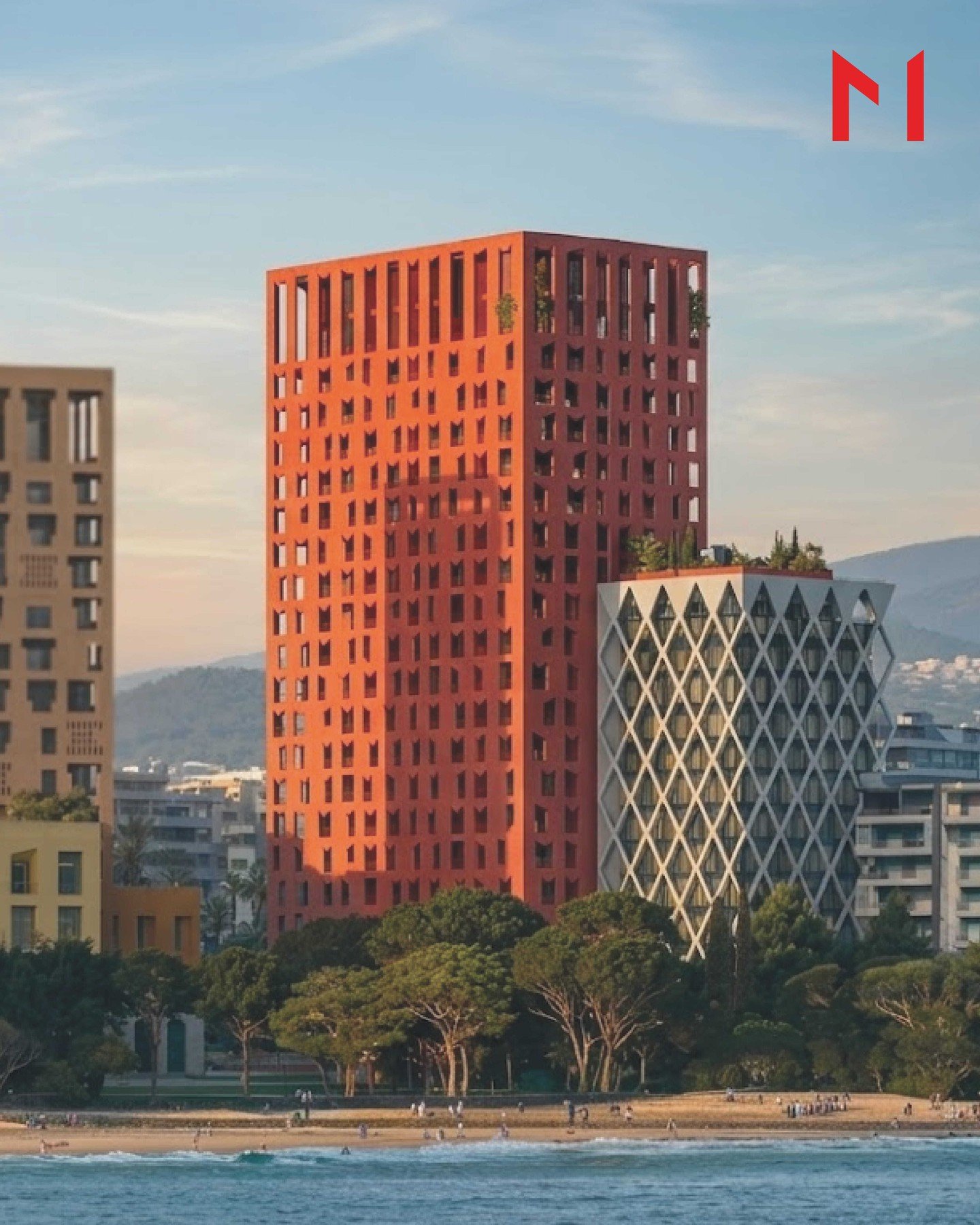 RED TOWER &amp; CASA RHOMBUS &mdash; VLOR&Euml;

📍Dy projekte ikonike q&euml; q&euml;ndrojn&euml; krah p&euml;r krah n&euml; vij&euml;n bregdetare t&euml; Vlor&euml;s, duke krijuar nj&euml; dialog unik mes arkitektur&euml;s bashk&euml;kohore dhe pei