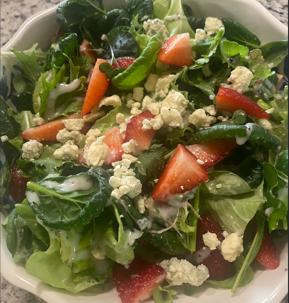 My Aunts Strawberry Salad