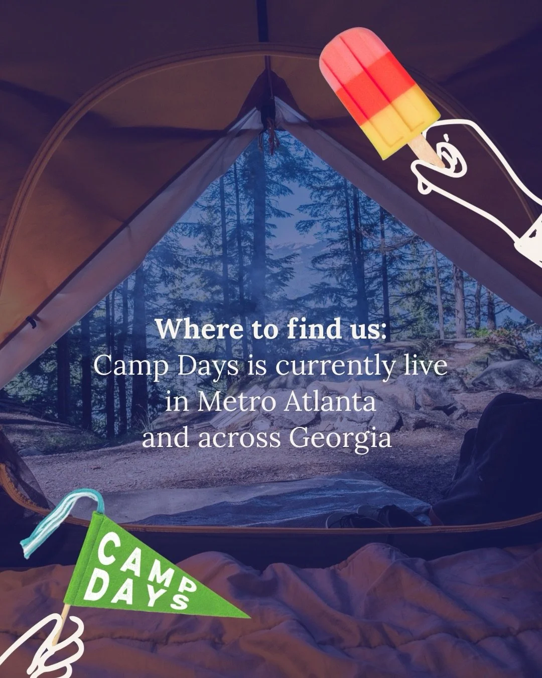 📍 Where can you find Camp Days?

Right now, we&rsquo;re live across metro Atlanta and Georgia &mdash; with new camps and programs added every single week. 🌱

If you&rsquo;d like to see Camp Days come to your city or state, drop a comment below! Eve