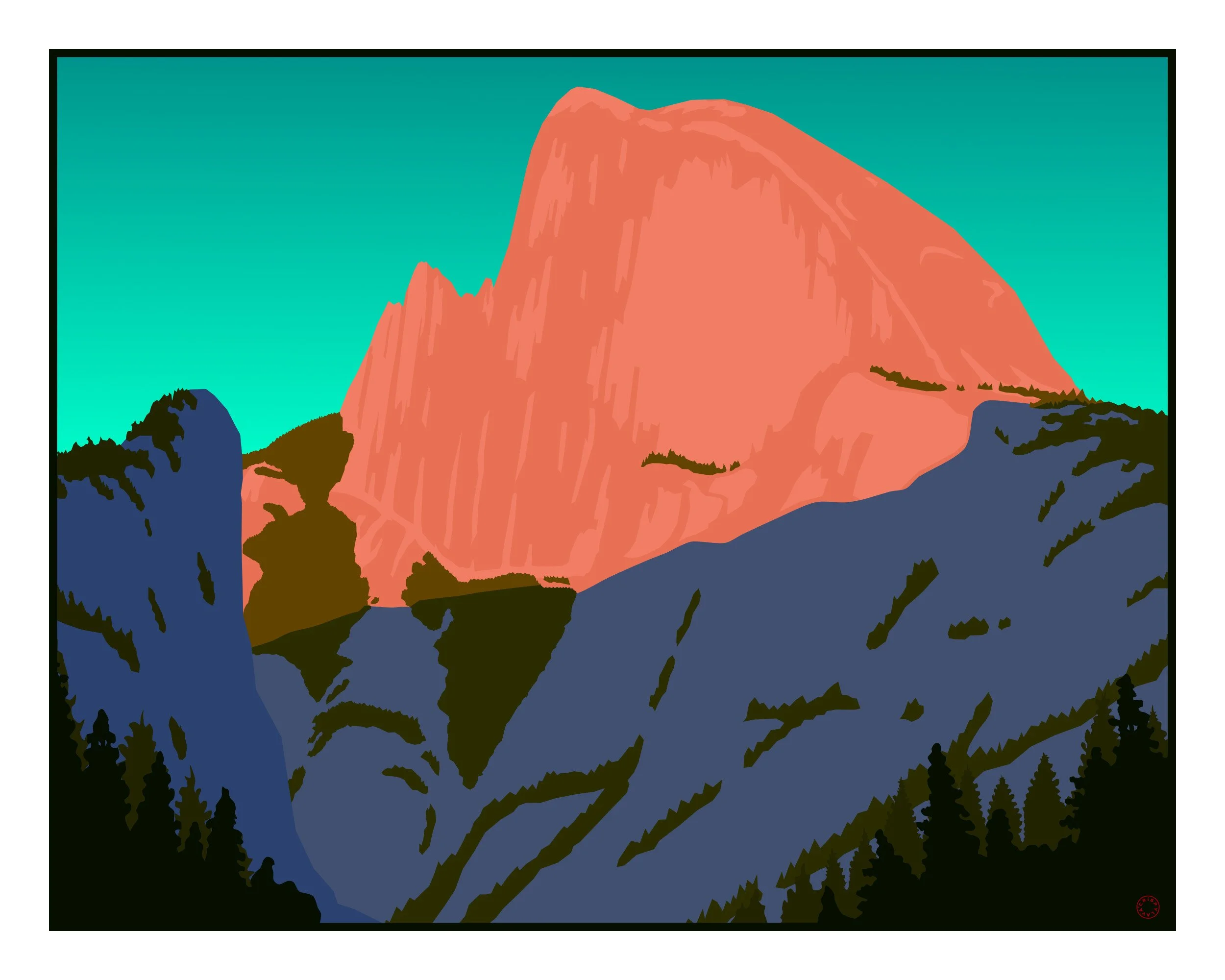 Last Rays at Half Dome