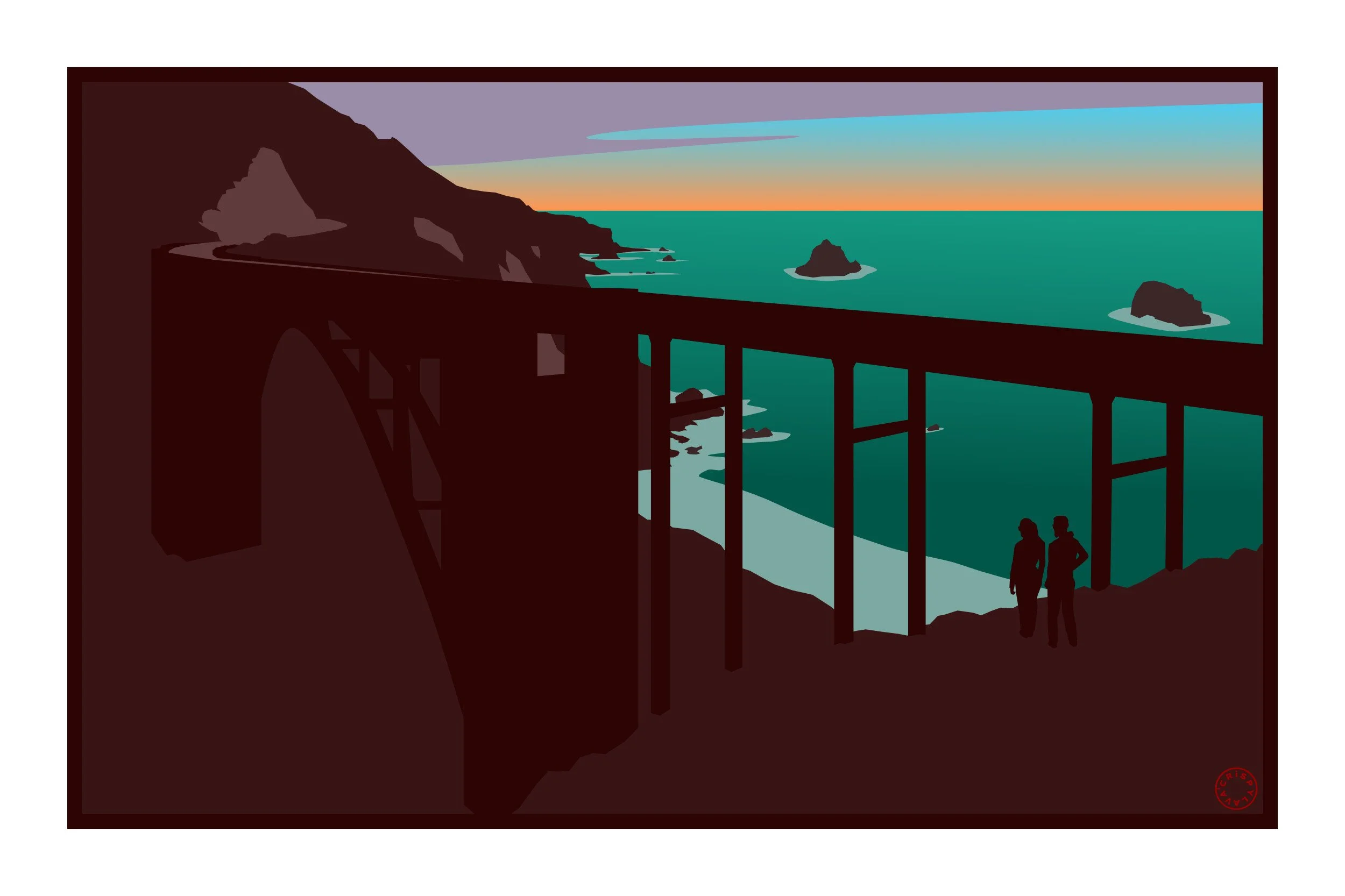 Bixby Bridge Sunset
