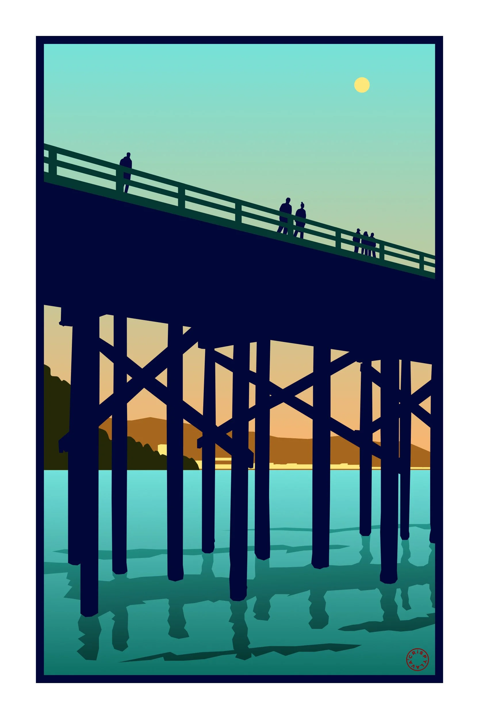 Paradise Pier Golden Hour