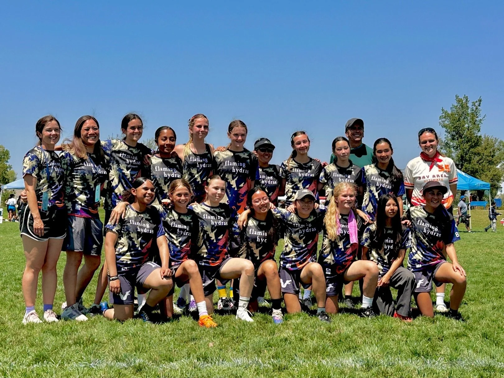 @oakultimate and @bayultimateyouth combined this summer to bring the U17 Girls Flaming Hydras to YCC 2026.  From the start of practice to the final game, this group brought fun, joy, skill and amazing spirit to everything they did.  Looking forward t