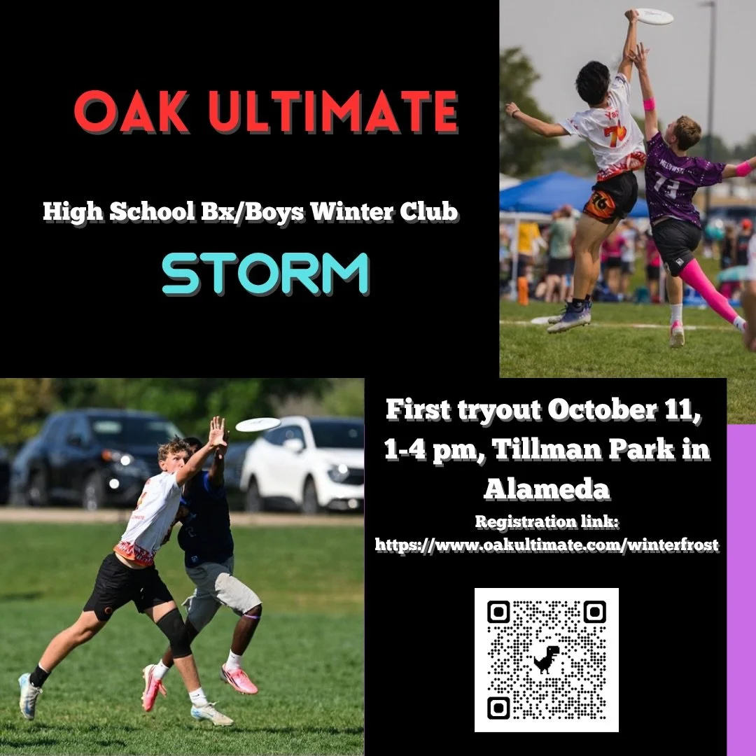 Boys winter club - tryout time!  https://www.oakultimate.com/winterstorm