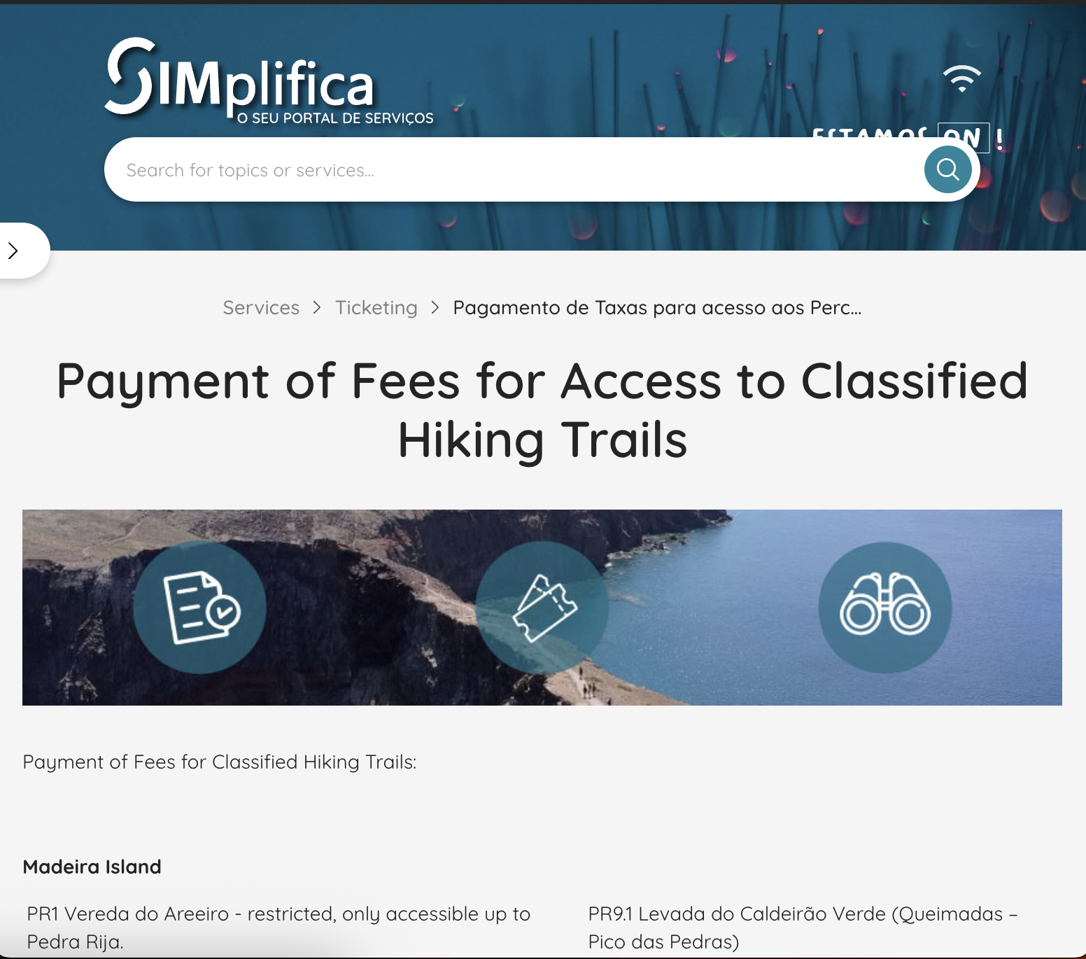 simplifica book pay trails madeira