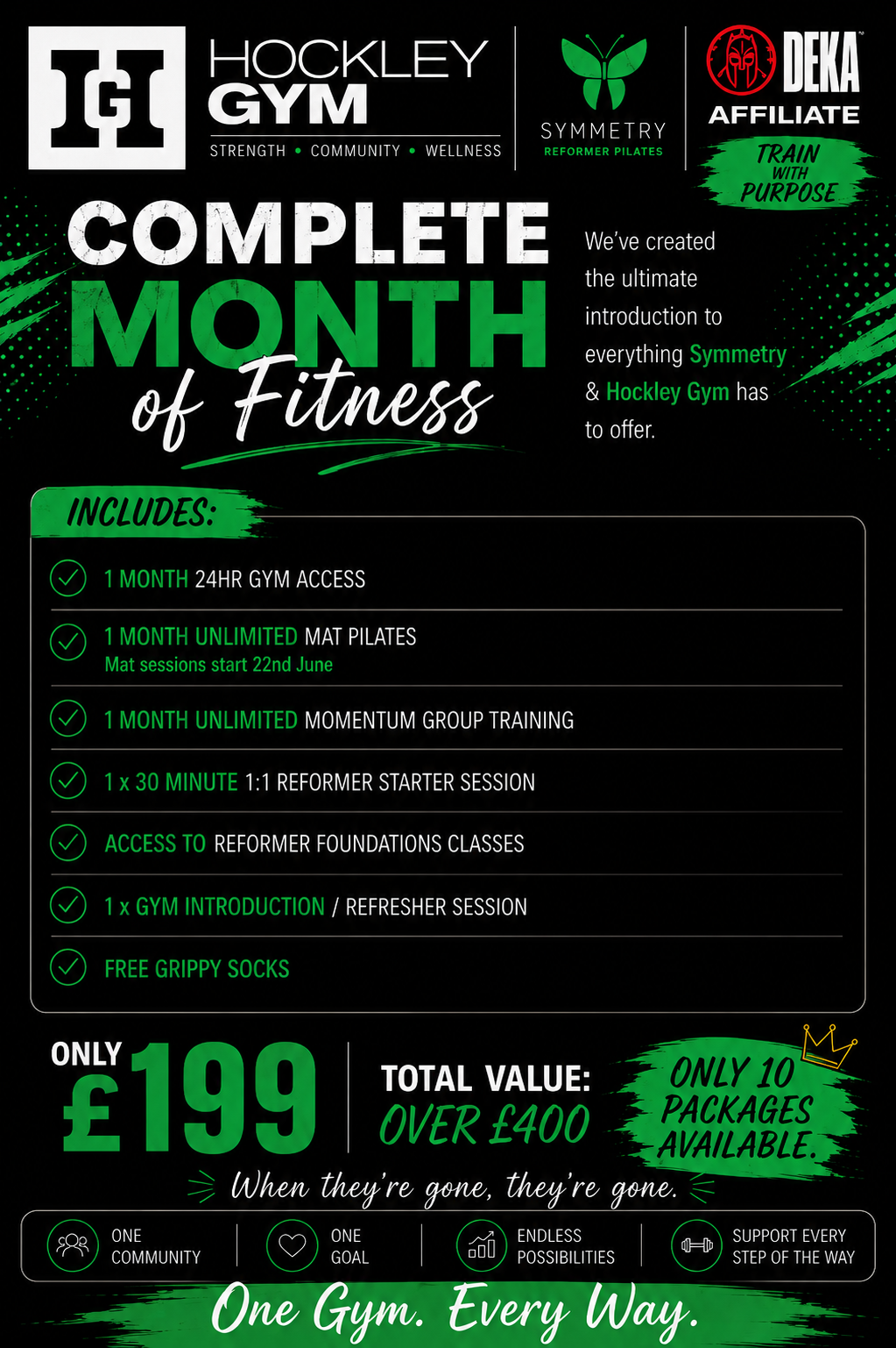 Complete month of fitness