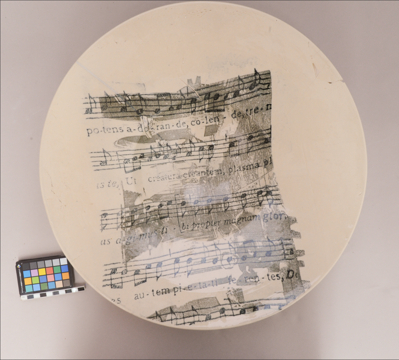 Large dish after treatment