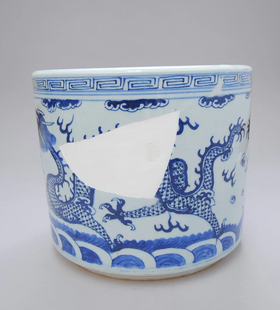 Dragon pot after bonding and filling, 2