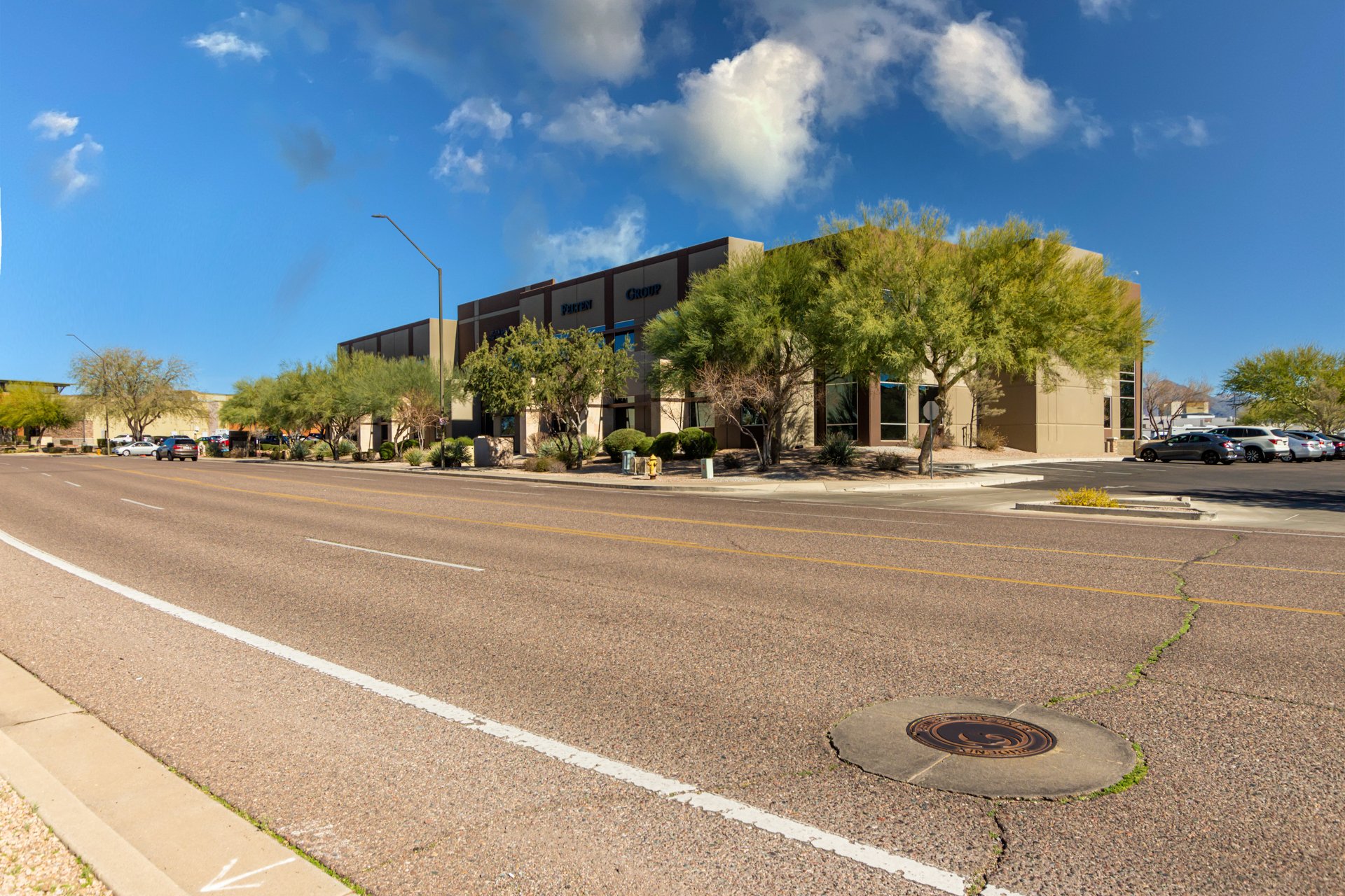 Road‑angle of Chauncey Ranch Office building, Suite 105, Phoenix, Arizona