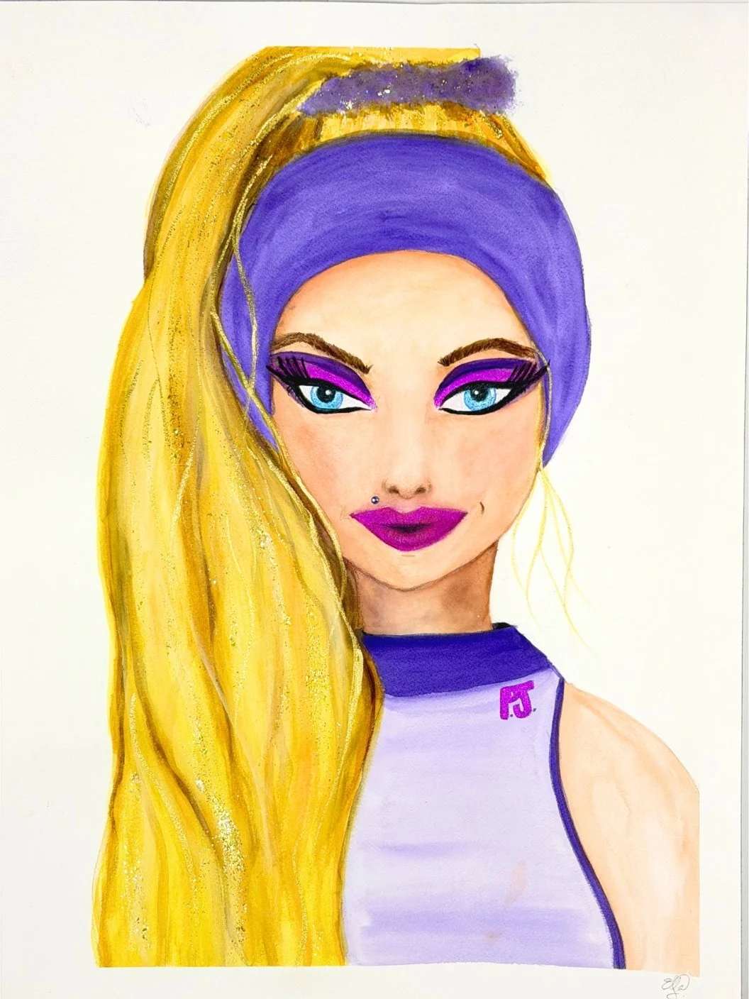 "Vogue" — Late To Pilates Collection. She's late to pilates, but early to vogue.
• Private Collector