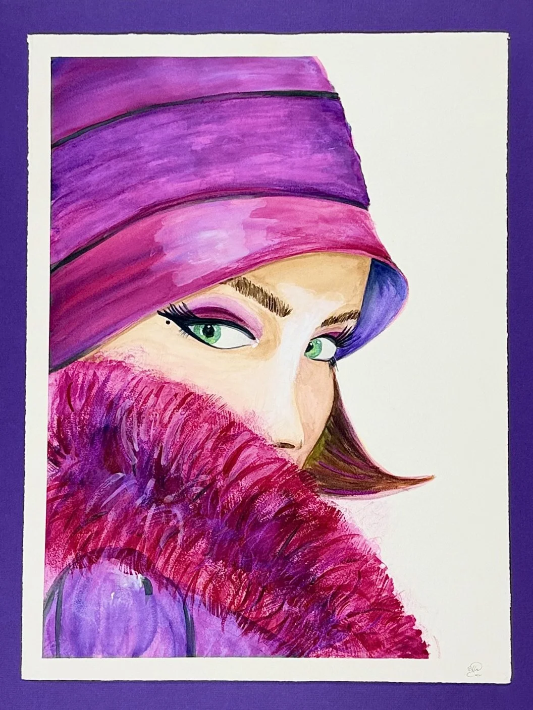 Elle — Elle et Ella Triptych, I
Watercolor on paper
Original available · Prints available
→ ellasheppardstudio.com/collect