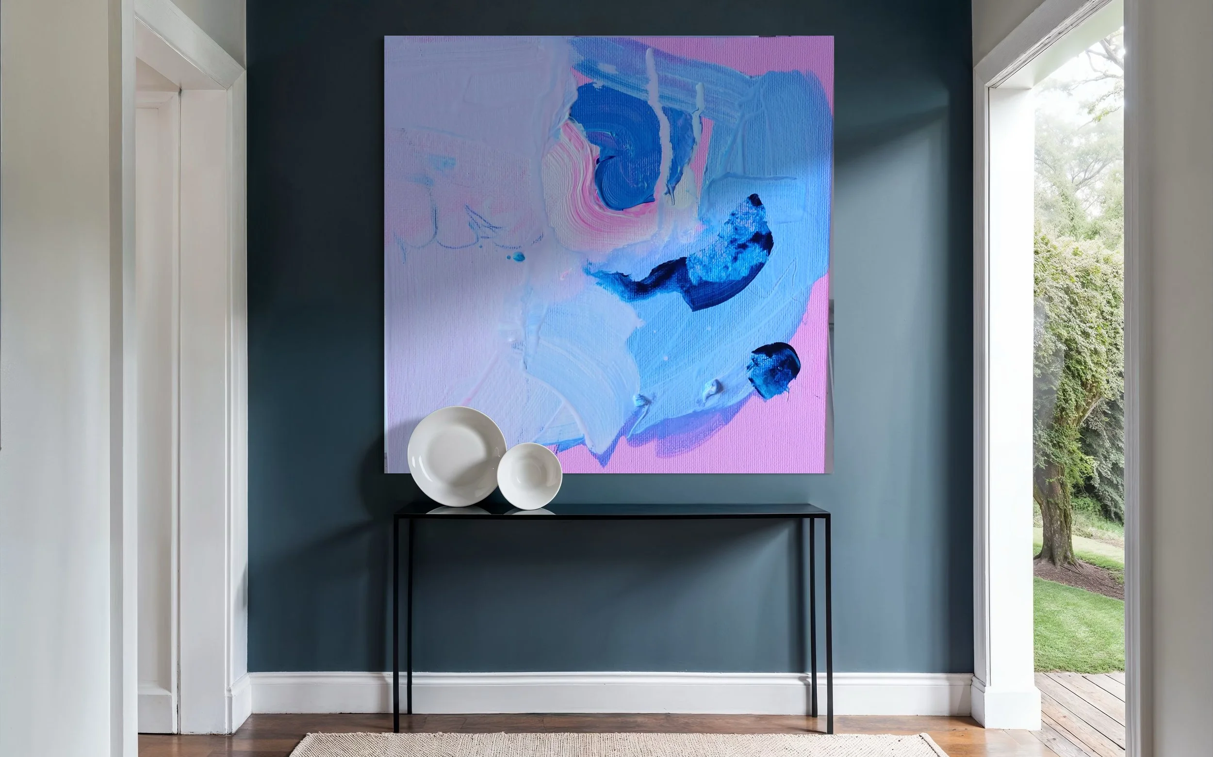 bright pink: L - €180 (77 x 77) // M - €110 (47 x 47)