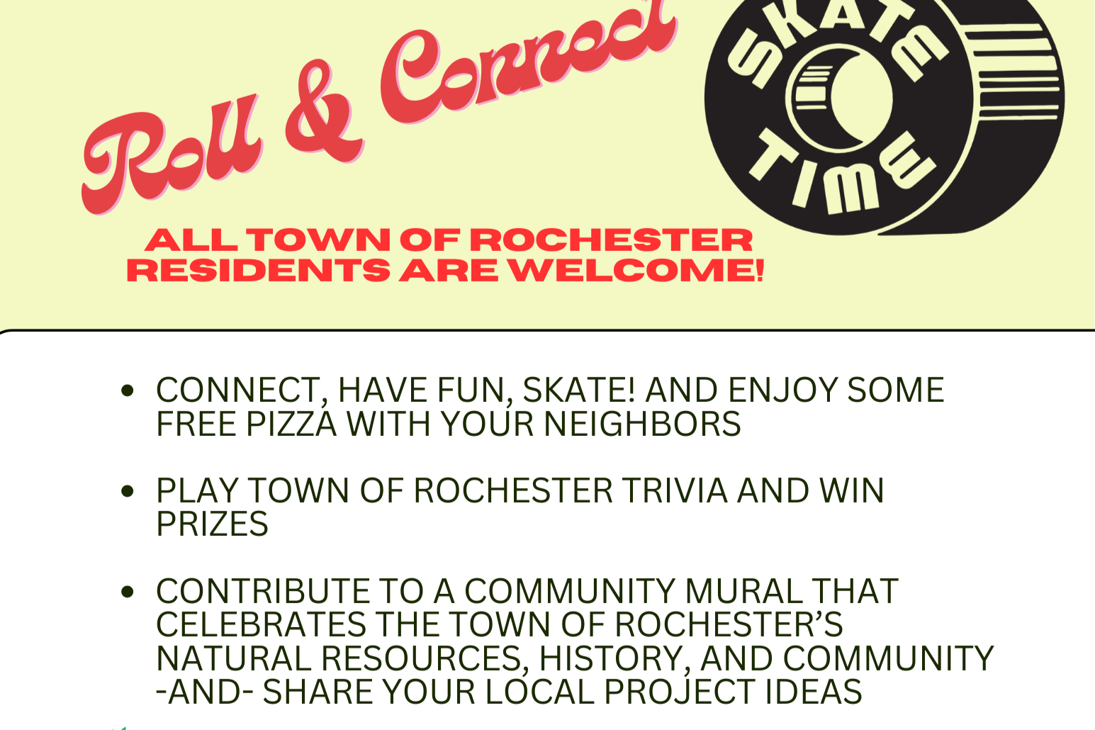 Roll &amp; Connect at Skate Time