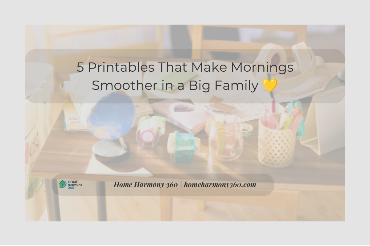 5 Printables That Make Mornings Smoother in a Big Family 💛