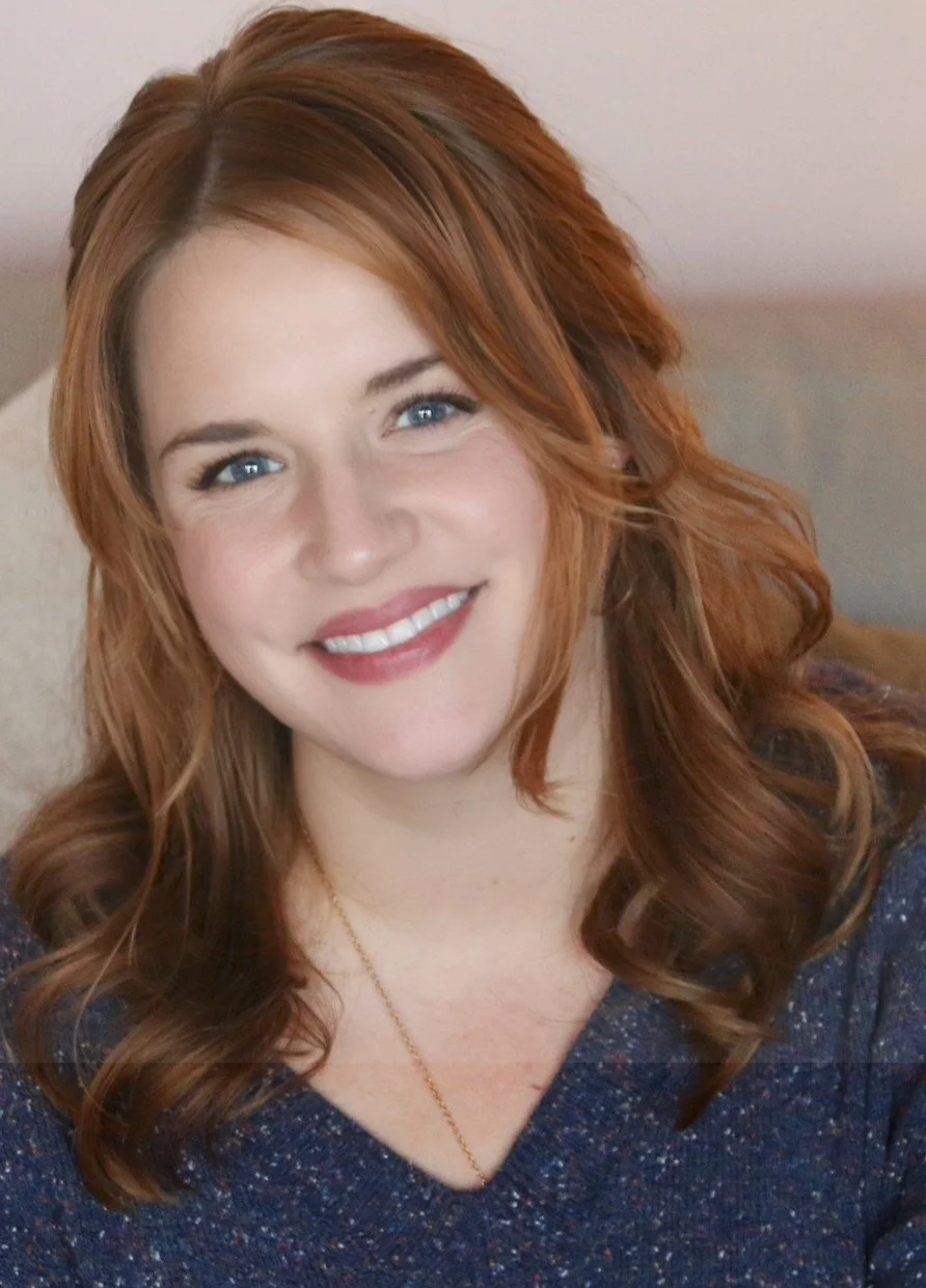 Becca Edwards, LMSW, therapist in Nashville, TN smiling in a warm and welcoming office setting.