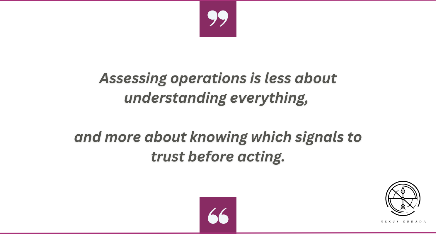 How to assess your operational setup without getting lost in detail