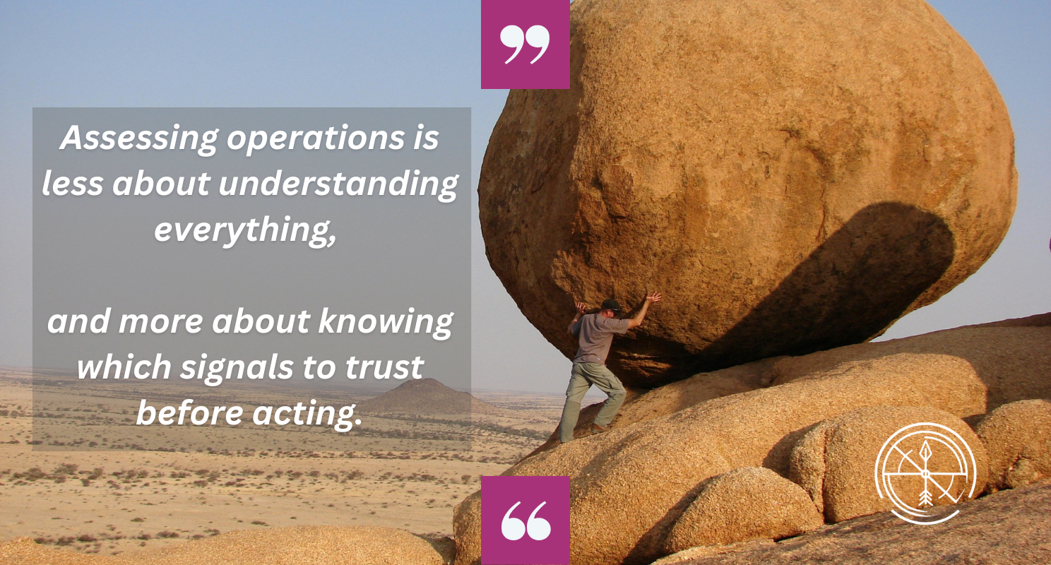 How to assess your operational setup without getting lost in detail