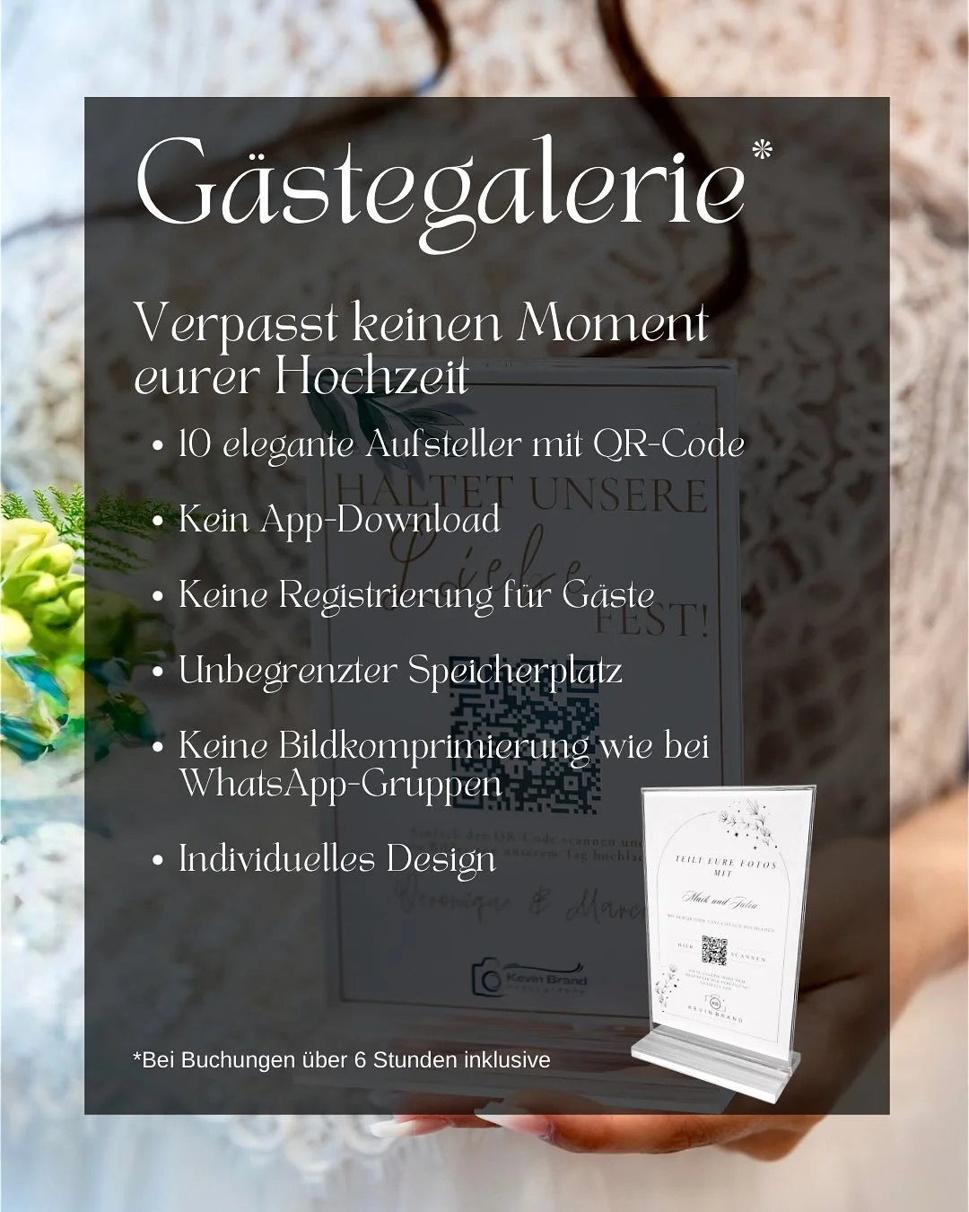 ✨ Meine beliebte Gästegalerie ✨
Von meinen Brautpaaren wird sie immer wieder gern genutzt – denn jeder Blick auf eine Hochzeit ist besonders, auch der der Gäste. Während ich als Fotograf nicht überall gleichzeitig sein kann,