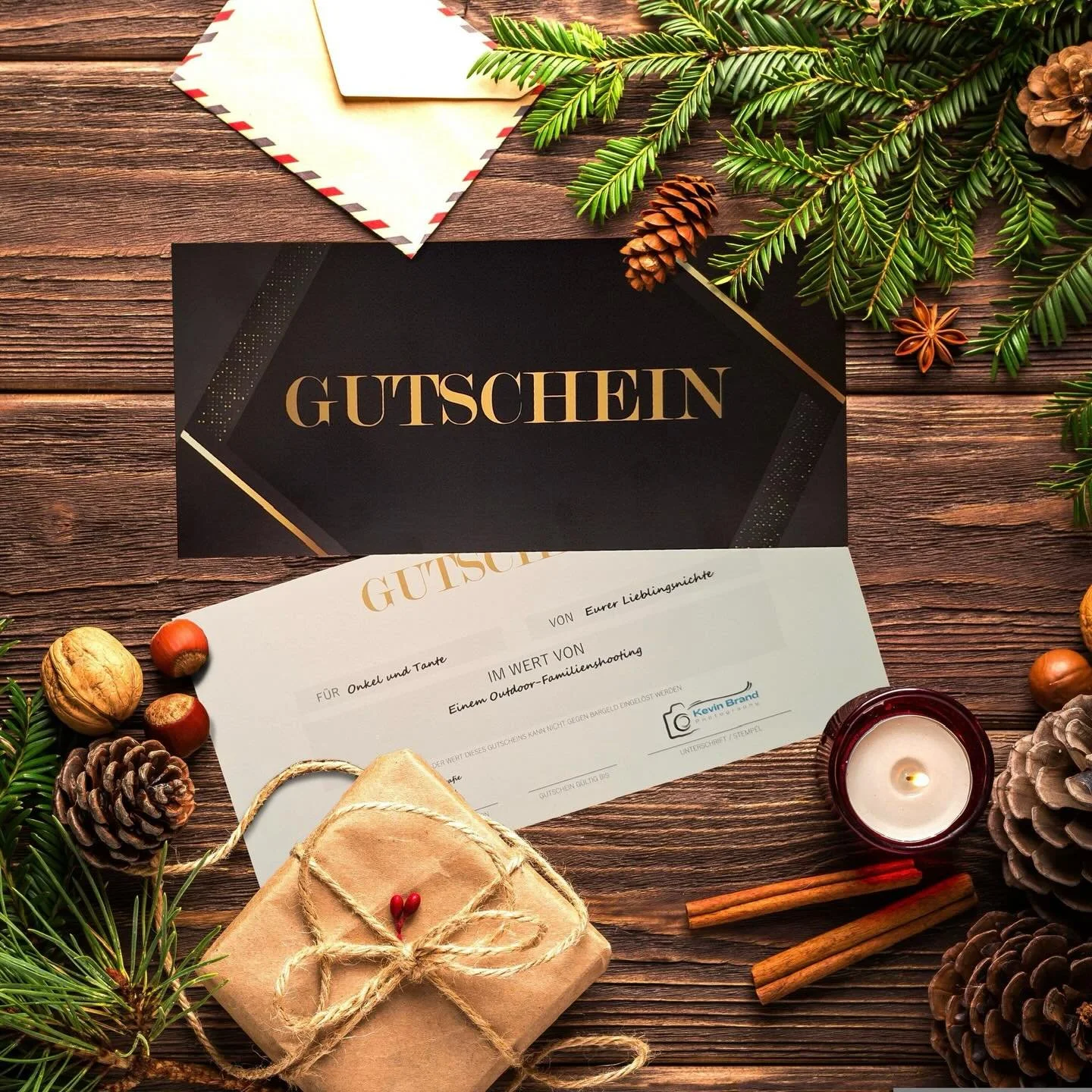 🎄 Verschenke Erinnerungen zu Weihnachten 🎁

In einer Welt voller Dinge gibt es kaum etwas Wertvolleres als echte Momente.
Warum also nicht in diesem Jahr etwas schenken, das f&uuml;r immer bleibt?

Mit einem Gutschein z.B. f&uuml;r ein Familien-Out