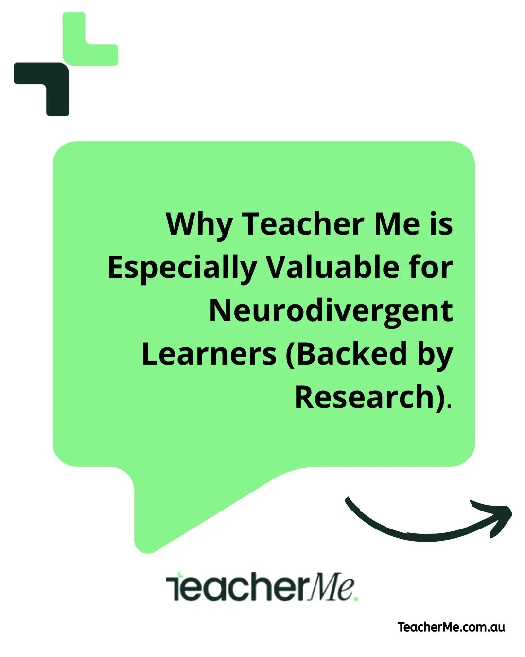 At Teacher Me, we believe neurodivergent brains deserve more than a one-size-fits-all classroom. Our one-on-one, on-demand tutoring adapts to how your child learns, helping reduce overwhelm, build focus, and grow confidence &mdash; all supported by r