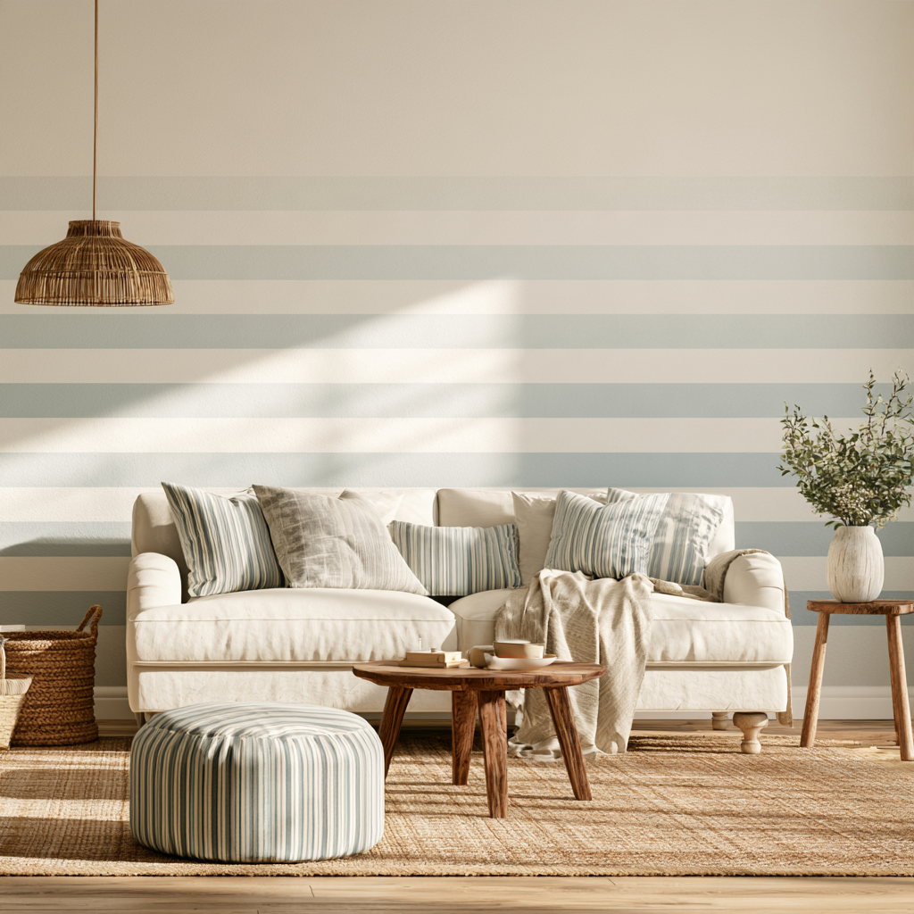 Blue Ombre Stripes
