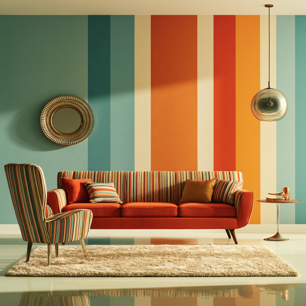 Retro Vertical Stripes